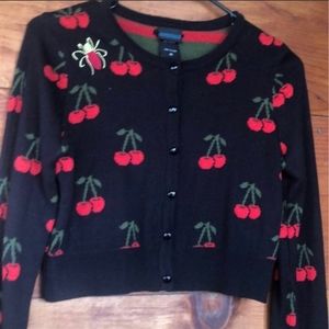 RIVERDALE CHERYL CHERRIES CARDIGAN